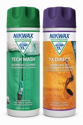 Zestaw do pielęgnacji odzieży i sprzętu outdoor Nikwax Tech Wash i TX Direct 2 x 300 ml